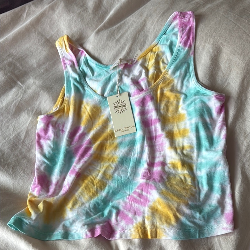 Ramy Brook Pink Sleeveless Crop Tank Top